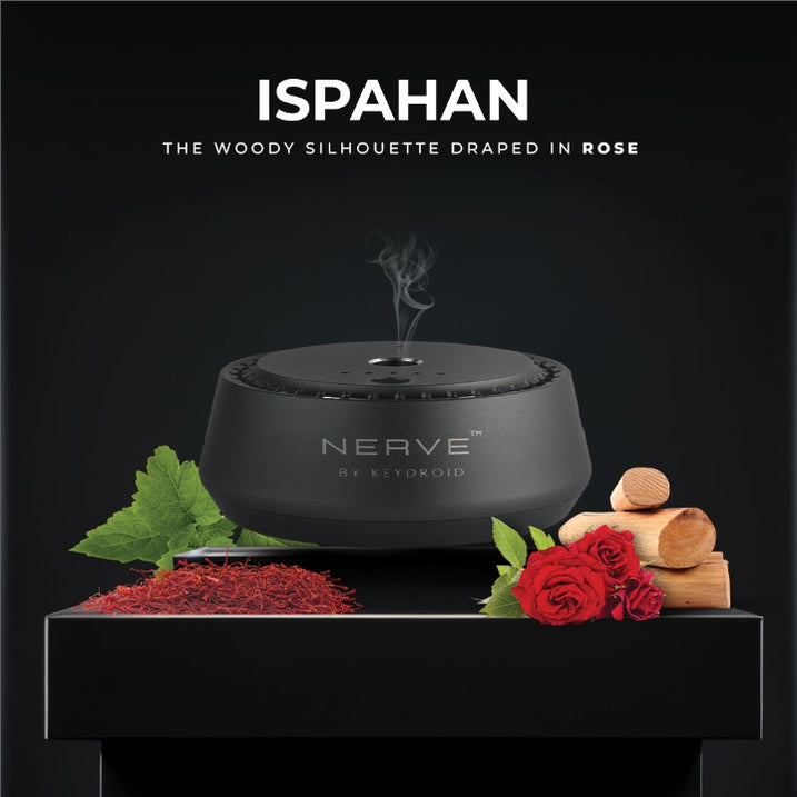Ispahan Electric Rechargeable Diffuser - Velvety Rose & Bold Oud Harmony With Refill