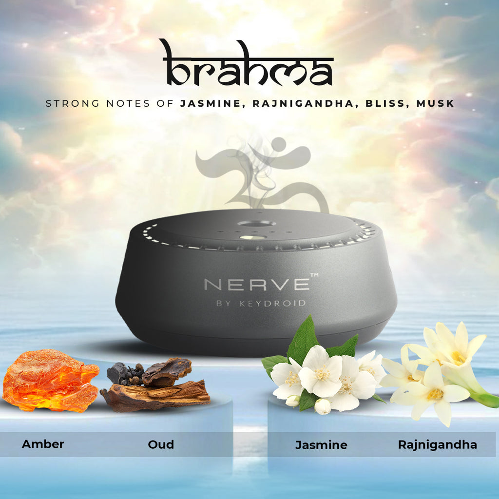 Brahma Rechargeable Car Electric Diffuser – Jasmine, Rajnigandha & Musk Harmony – 30ML