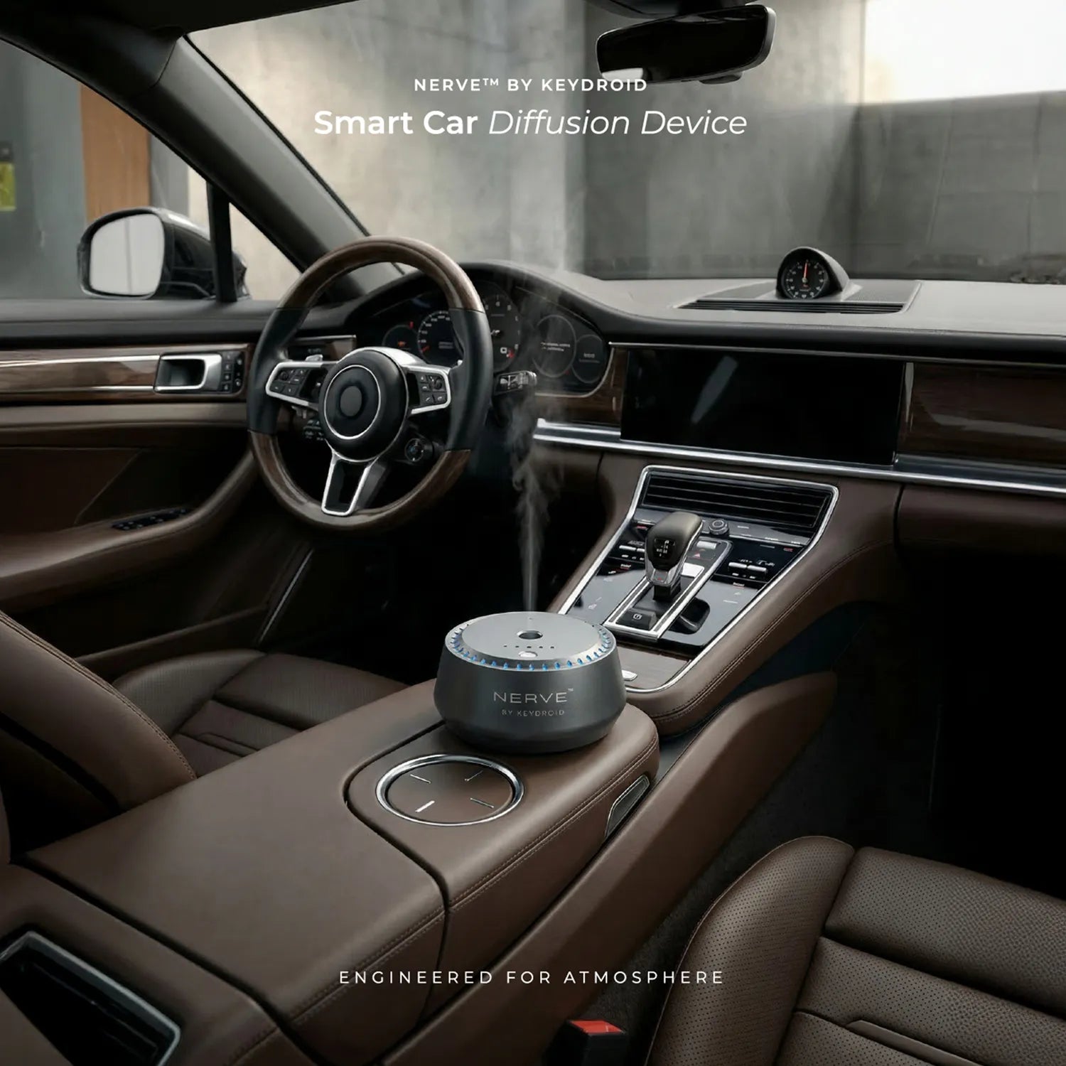 Tobacco Vanilla Rechargeable Electric Car Diffuser | Luxury Car Air Freshener