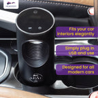 Keydroid Air Smart Car Air Purifier | HEPA H12 Filter | UV protection | Kills 99.9% Virus | AQI Display