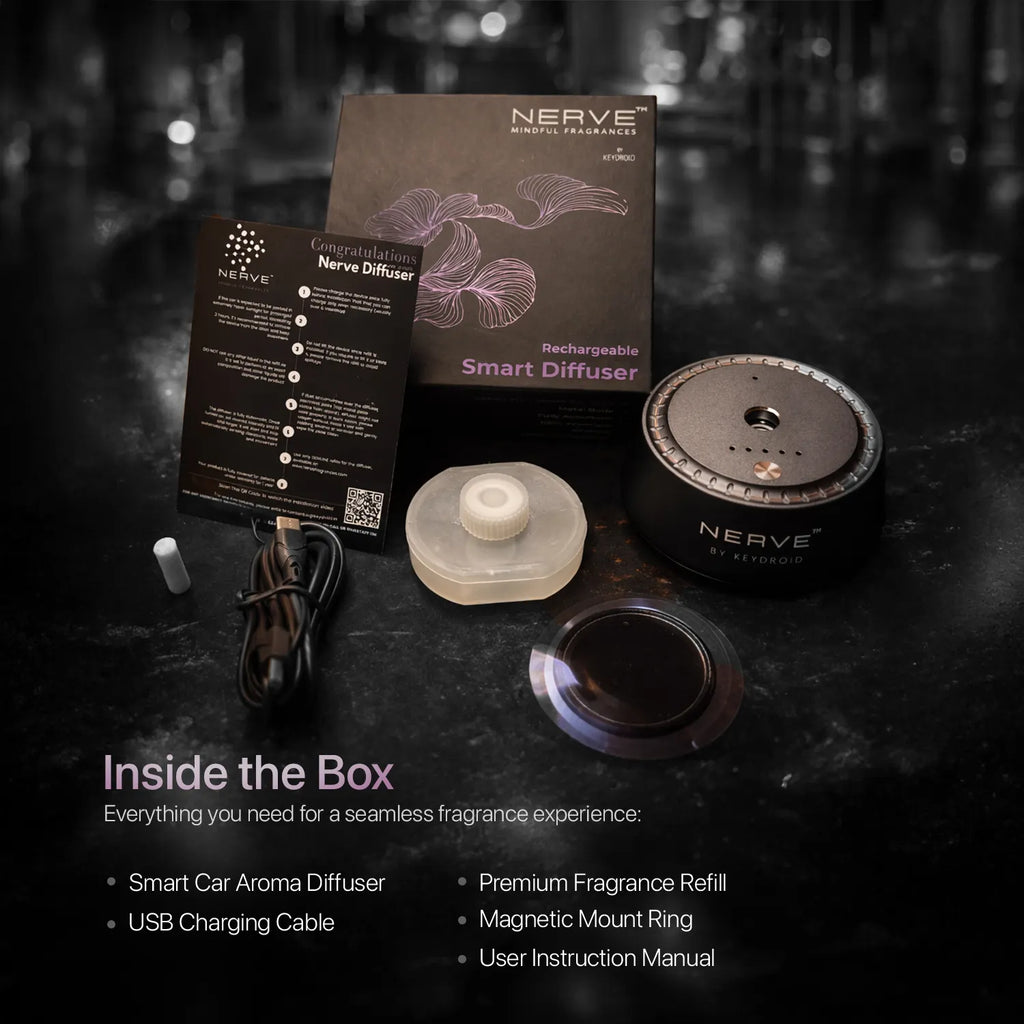 Tobacco Vanilla Rechargeable Electric Car Diffuser | Luxury Car Air Freshener