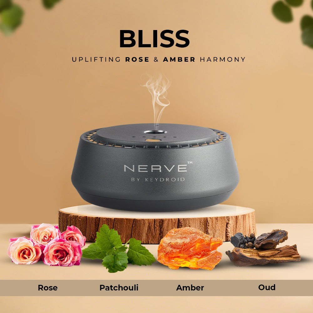 Bliss Car Electric Diffuser – Uplifting Rose & Amber Harmony - 30ML