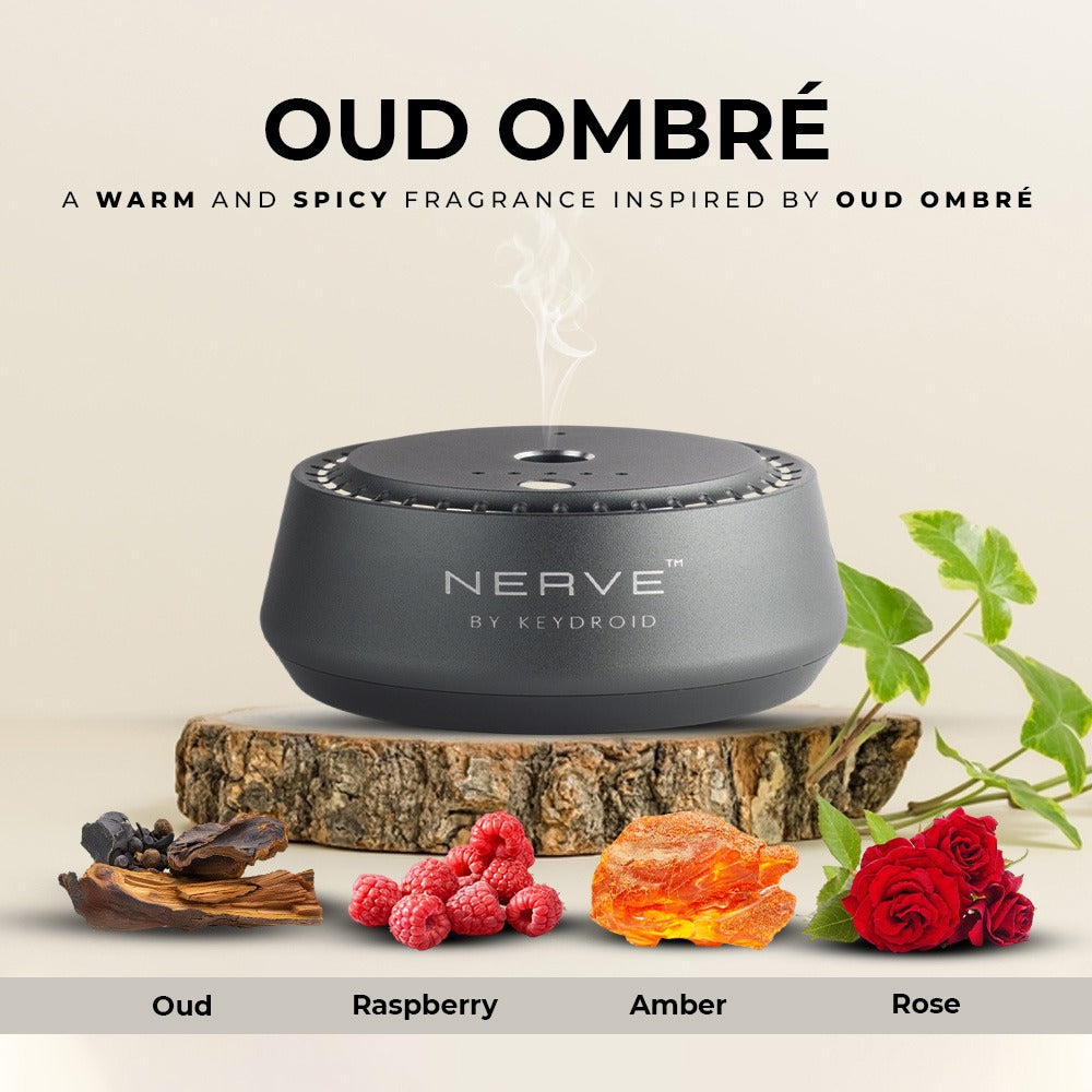 Oud Ombré Rechargeable Car Electric Diffuser – Luxurious Oud & Amber Scent - 30ML